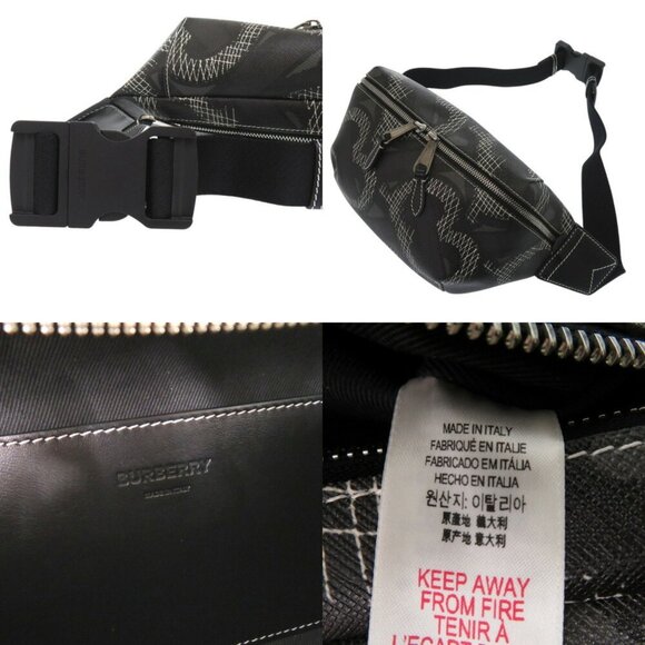 BURBERRY Black Monogram Fanny Pack - Picture 9 of 9